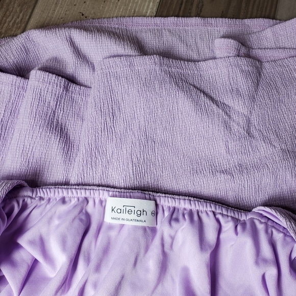 Kaileigh Amanda Lavender Purple Criss-Cross Back Midi Dress Size XXL NWOT - Picture 8 of 12